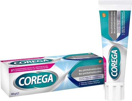 Corega fix. krém bez příchuti 40g - Kosmetika Ústní hygiena Ostatní